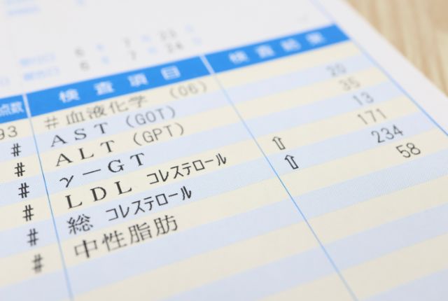 健康診断の結果用紙